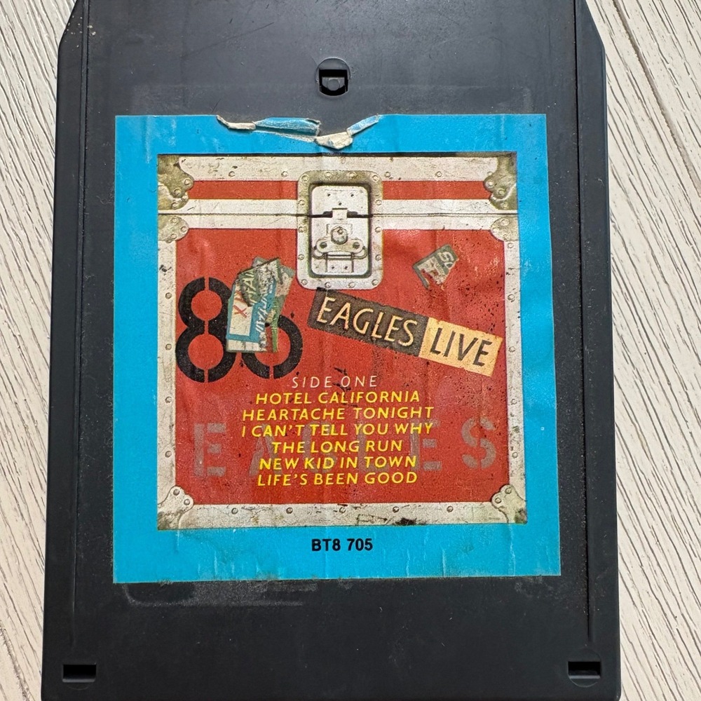 Eagles Live Rock 8-Track Tape 1980 Asylum Records BT8 705 Classic Rock Vintage